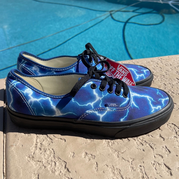 Vans Other - Vans Authentic Lightning Blue & Black Skate Shoes unisex new no box